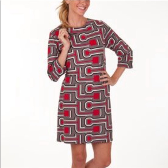 Tracy Negoshian Dresses & Skirts - Tracy Negoshian Geometric Print Shift Dress Small
